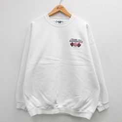 【50%OFF】XL★古着 リー Lee 長袖 スウェット メンズ 00年代 00s CERAMIC TILE 大きいサイズ クルーネック 白 ホワイト 24feb05 中古 スエット トレーナー トップス