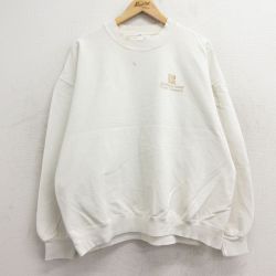 XL★古着 ジャージーズ 長袖 スウェット メンズ 90年代 90s Chemung Canal クルーネック USA製 白 ホワイト 24sep06 中古 スエット トレーナー トップス