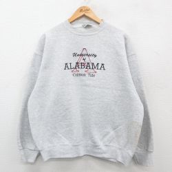 長袖スウェット アラバマ グレー XL | 古着