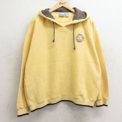 L★古着 長袖 フリース トップス メンズ 00年代 00s オーセイブルカズム 船 黄 イエロー 24nov08 中古 スエット トレーナー