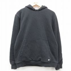 L★古着 ティンバーランド 長袖 スウェット パーカー メンズ ワンポイントロゴ 黒 ブラック 24nov09 中古 スエット トレーナー トップス