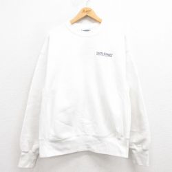 XL★古着 リー Lee 長袖 スウェット メンズ 00年代 00s STATE 大きいサイズ クルーネック 白 ホワイト 25aug08 中古 スエット トレーナー トップス