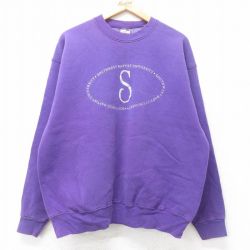 フルーツオブザルーム 90s 長袖スウェット SOUTHWEST パープル XL | 古着