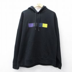 【20%OFF】XL★古着 チャンピオン Champion 長袖 スウェット パーカー メンズ ビッグビスコ 黒 ブラック 25sep16 中古 スエット トレーナー トップス