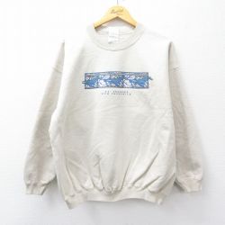 00s 長袖スウェット クジラ ベージュ XL | 古着