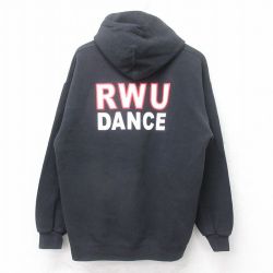 L★古着 リー Lee 長袖 スウェット パーカー メンズ 00年代 00s RWU DANCE 黒 ブラック 25sep17 中古 スエット トレーナー トップス