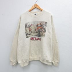 リー 90s 長袖スウェット シカ ベージュ XL | 古着