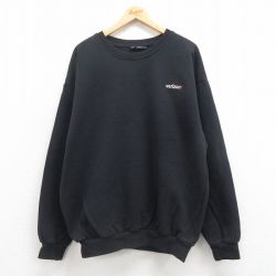 XL★古着 キングルイ 長袖 スウェット メンズ 00年代 00s verizon 大きいサイズ USA製 黒 ブラック 【spe】 25sep24 中古 スエット トレーナー トップス
