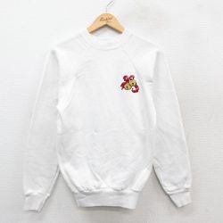 S★古着 TULTEX 長袖 スウェット メンズ 80年代 80s 鈴 ラグラン クルーネック USA製 白 ホワイト 25sep27 中古 スエット トレーナー トップス