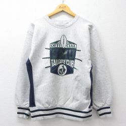EMU 90s 長袖スウェット リバースタイプ グレー M | 古着