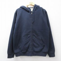 エルエルビーン 00s フルジップスウェットパーカー 内側ボア ネイビー XL | 古着