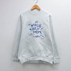 フルーツオブザルーム 90s 長袖スウェット MOM グレー L | 古着