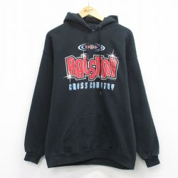 L★古着 リー Lee 長袖 スウェット パーカー メンズ 00年代 00s RALSTON 黒 26mar23