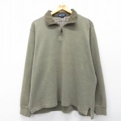 ランズエンド 00s 長袖ハーフジップトップス グリーン XL | 古着