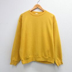 ラッセル 80s 長袖スウェット イエロー L | 古着