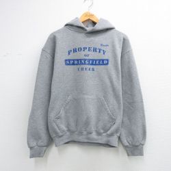 L★古着 ラッセル 長袖 スウェット パーカー メンズ 00年代 00s SPRING FIELD グレー 霜降り 26mar26