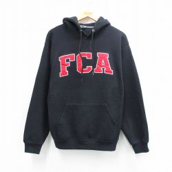 M★古着 ラッセル 長袖 スウェット パーカー メンズ 00年代 00s FCA 黒 26mar26