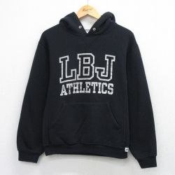 M★古着 ラッセル 長袖 スウェット パーカー メンズ 00年代 00s LBJ 黒 26mar28