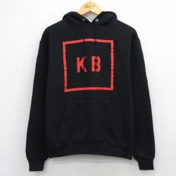 M★古着 チャンピオン Champion 長袖 スウェット パーカー メンズ KB 黒 26mar30