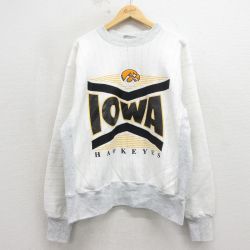 アイオワ 90s 長袖スウェット リバースタイプ ホワイト XL | 古着