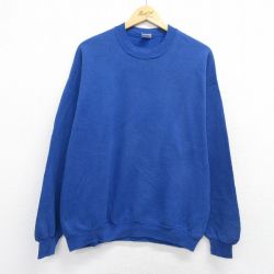 90s 長袖スウェット ブルー XL | 古着