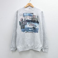 90s 長袖スウェット アラスカ グレー L | 古着
