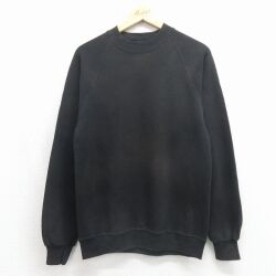 80s 長袖スウェット ラグラン ブラック S | 古着