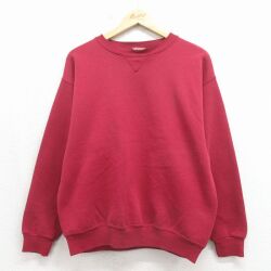 ヘインズ 90s 長袖スウェット バーガンディ M | 古着