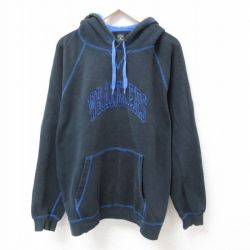 【50%OFF】XL★古着 長袖 スウェット パーカー メンズ ラングラーズ 刺繍 大きいサイズ ラグラン 黒 ブラック 23oct30 中古 スエット トレーナー トップス