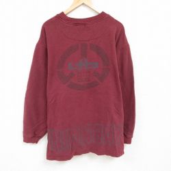 【50%OFF】ユニオンベイ 00s 長袖スウェット エンジ XL | 古着