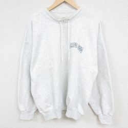 XL★古着 長袖 スウェット メンズ 90年代 90s ケープコッド 大きいサイズ モックネック ハイネック 薄グレー 霜降り 24jan23 中古 スエット トレーナー トップス