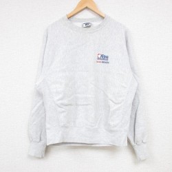 L★古着 リー Lee 長袖 スウェット メンズ 00年代 00s AEtna クルーネック 薄グレー 霜降り 【spe】 24aug23 中古 スエット トレーナー トップス