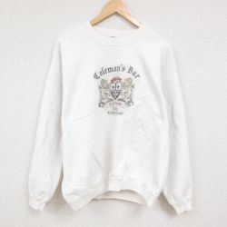【50%OFF】XL★古着 長袖 スウェット メンズ 00年代 00s コールマン クルーネック 白 ホワイト 24sep02 中古 スエット トレーナー トップス