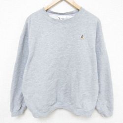 【50%OFF】00s 長袖スウェット ミッキー グレー XL | 古着
