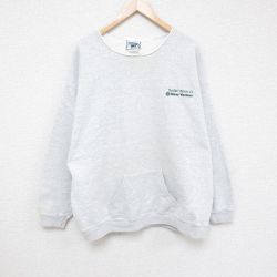 【50%OFF】XL★古着 リー Lee 長袖 スウェット メンズ 00年代 00s ニューヨーカー 大きいサイズ クルーネック 薄グレー 霜降り 24sep18 中古 スエット トレーナー トップス