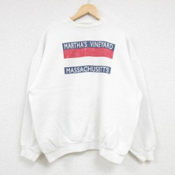 【50%OFF】TULTEX 90s 長袖スウェット マサチューセッツ ホワイト XL | 古着
