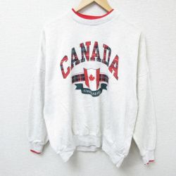 90s 長袖スウェット 霜降り グレー XL | 古着