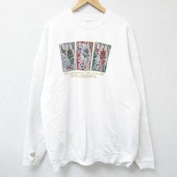 【50%OFF】オニータ 長袖スウェット マサチューセッツ ホワイト XL | 古着