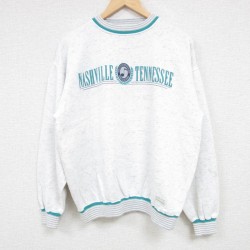 90s 長袖スウェット ナッシュビル ホワイト M | 古着