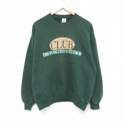 ジャージーズ 90s 長袖スウェット CLUB グリーン L | 古着