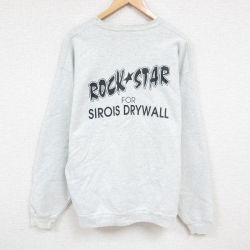 【50%OFF】XL★古着 フルーツオブザルーム 長袖 スウェット メンズ 00年代 00s 大きいサイズ クルーネック 薄グレー 霜降り 24nov11 中古 スエット トレーナー トップス