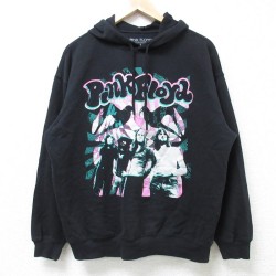 L★古着 長袖 ロック バンド スウェット パーカー メンズ ピンクフロイド 黒 ブラック 【spe】 24nov19 中古 スエット トレーナー トップス