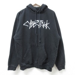 L★古着 長袖 スウェット パーカー メンズ テスラモーターズ 黒 ブラック 24nov19 中古 スエット トレーナー トップス