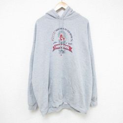 【50%OFF】XL★古着 長袖 スウェット パーカー メンズ 00年代 00s MLB ボストンレッドソックス 大きいサイズ グレー 霜降り メジャーリーグ ベースボール 野球 24dec02 中古 スエット トレーナー トップス