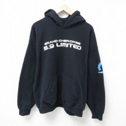 XL★古着 長袖 スウェット パーカー メンズ チェロキー 大きいサイズ 黒 ブラック 24dec11 中古 スエット トレーナー トップス