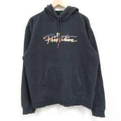 L★古着 長袖 スウェット パーカー メンズ アニメ NARUTO ナルト疾風伝 黒 ブラック 24dec13 中古 スエット トレーナー トップス