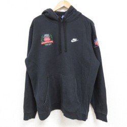 XL★古着 ナイキ NIKE 長袖 スウェット パーカー メンズ OCC 黒 ブラック 24dec14 中古 スエット トレーナー トップス