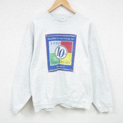 【50%OFF】フルーツオブザルーム 00s 長袖スウェット モノリス グレー XL | 古着