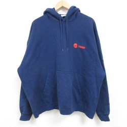 XL★古着 ヘインズ Hanes 長袖 スウェット パーカー メンズ 00年代 00s TRANE 大きいサイズ 紺 ネイビー 24dec23 中古 スエット トレーナー トップス