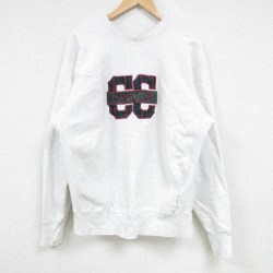 【50%OFF】XL★古着 長袖 スウェット メンズ 90年代 90s ケープコッド クルーネック USA製 薄グレー 霜降り 24dec19 中古 スエット トレーナー トップス